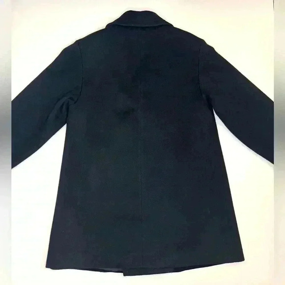 Forecaster Of Boston Women’s Pea Coat Jacket Black Wool Double Breasted Size- 8 - Picture 11 of 12